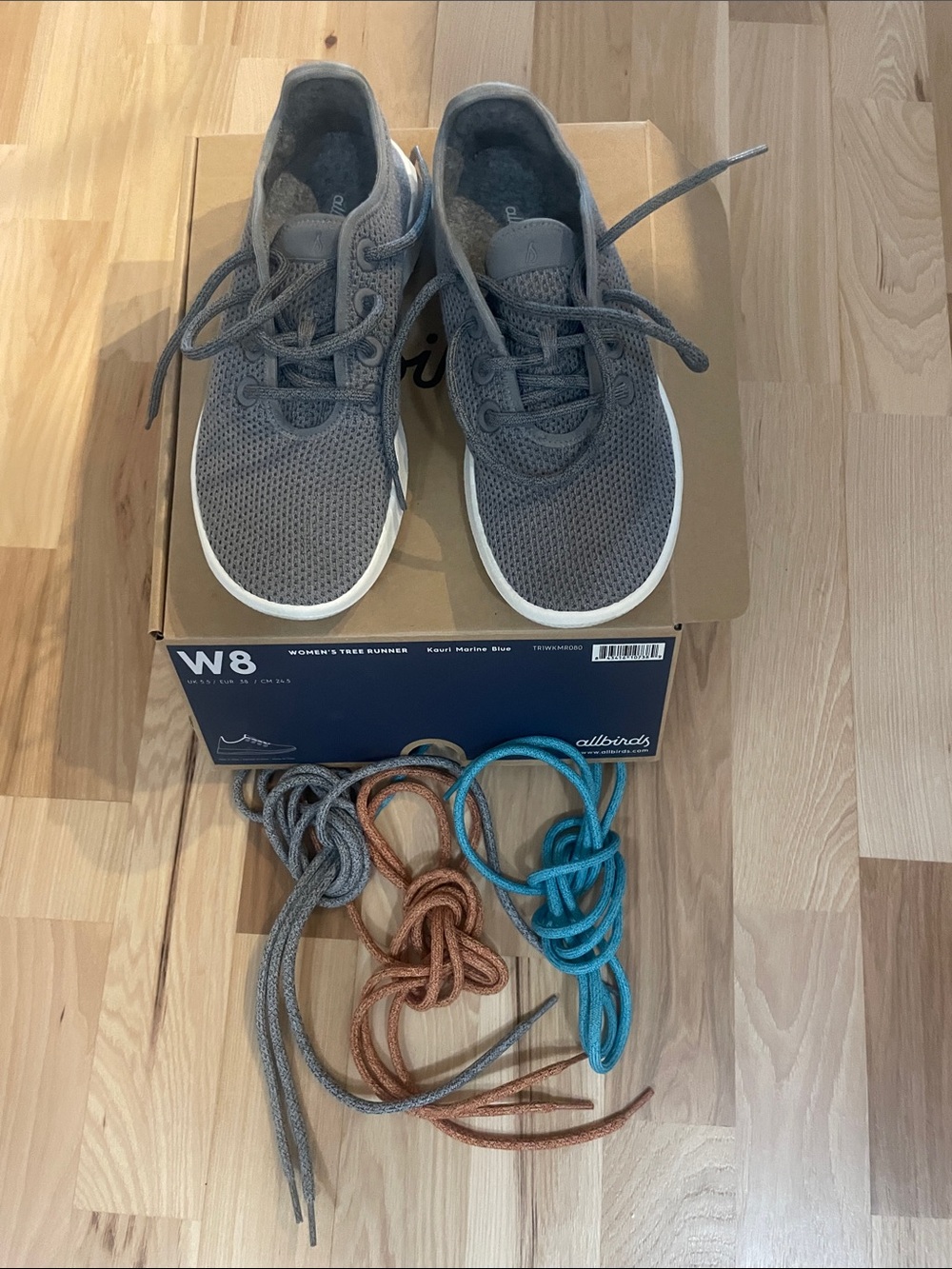 Allbirds Women’s Gray Tree Runner Knit Sneaker - W8